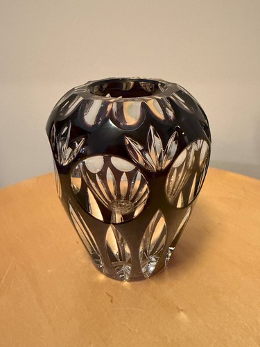 Massive bleikristall vase - massive,