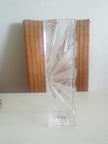 Vase bleikristall geschliffen - vase,