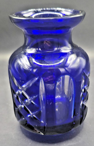 13cm bleikristall vase vintage - vase,