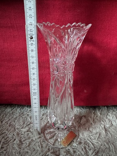 Vase bleikristall glas - bleikristall,