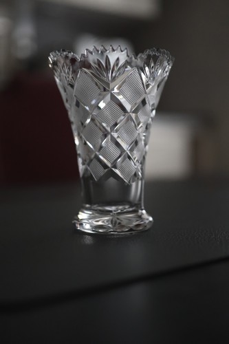 Vase bleikristall klein - vase,