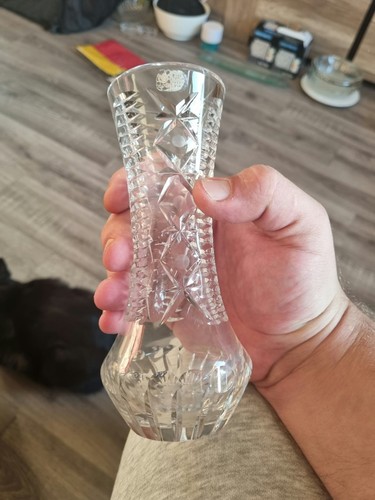 Bleikristallvase mit