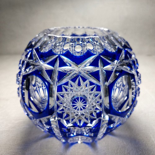 Vase bleikristall cobalt - cobalt,