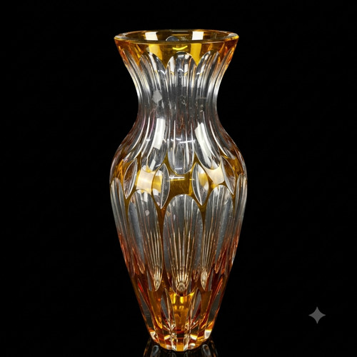 Vintage bleikristall vase - vintage,