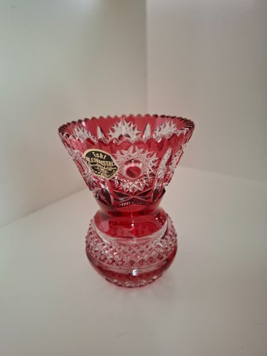 Kleine bleikristallvase rot - kleine,