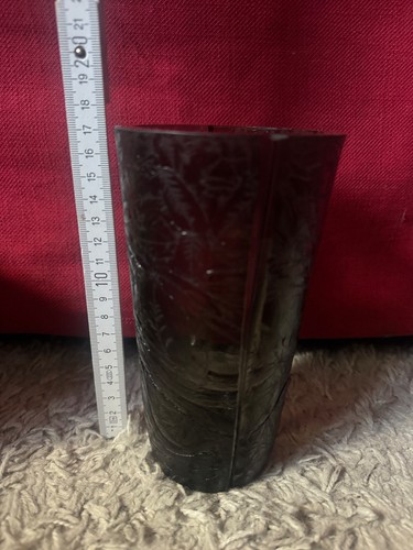 Vase ddr bleikristall schwarz - vase,