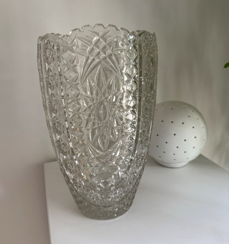 Prunkvolle kristallvase - kristallvase, /