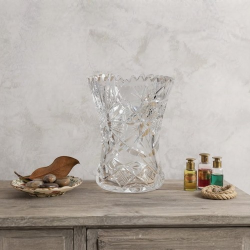 Schwere kristallglas vase - schwere,