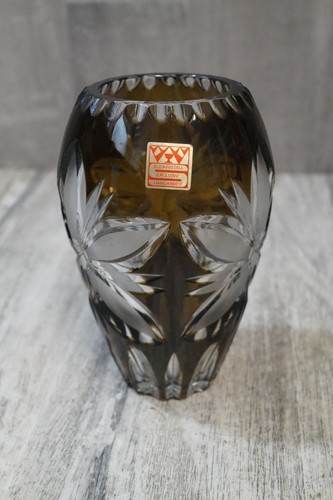 Bleikristall vase höhe 15cm - ,