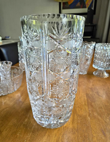 Bleikristall vase groß - bleikristall,