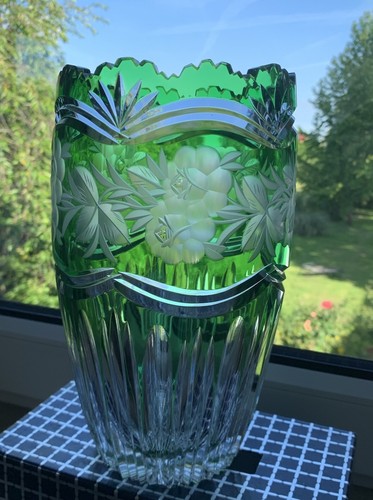 Massive bleikristall vase - massive, aus