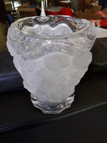 Vase bleikristall putten - bleikristall,