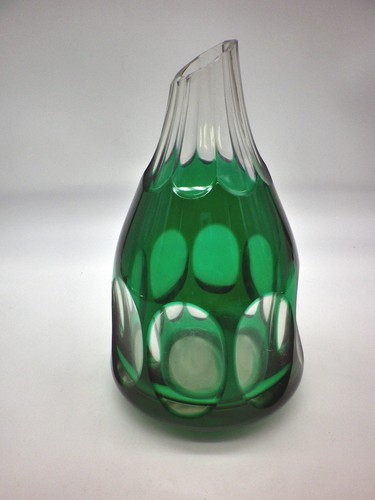 Vase bleikristall grün - vase,