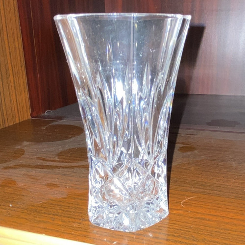 Rcr bleikristall vase - bleikristall,
