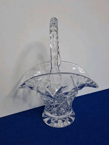 Vintage bleikristall korb vase - bleikristall,