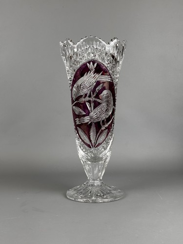 70er bleikristall vase - 70er,