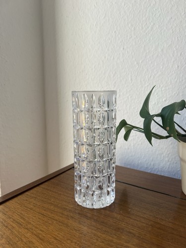 Vintage bleikristall vase - bleikristall,