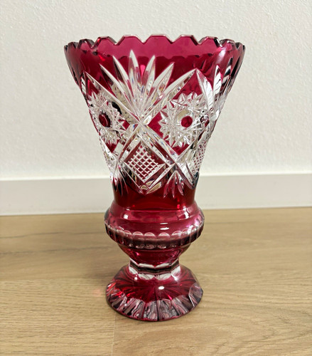 Prunkvase bleikristall - prunkvase,