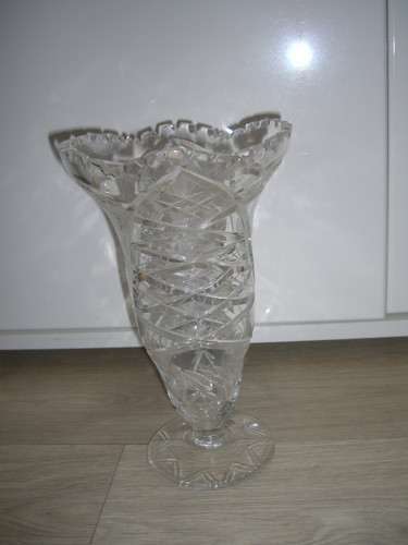 Bleikristall vase geschliffen - bleikristall,