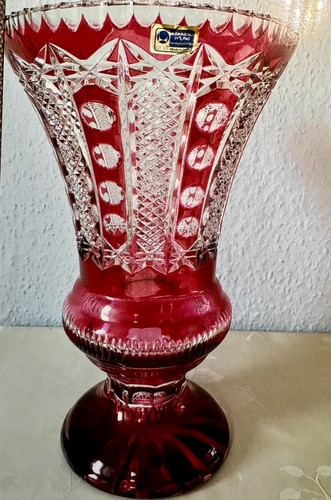 Bleikristall vase geschliffen - vase,