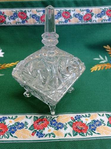 Vintage bleikristall schale - vintage,