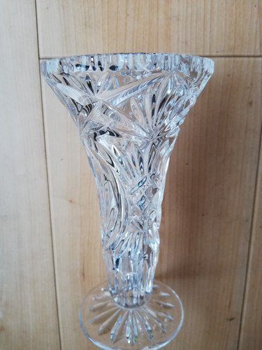 Alte bleikristall vase mit - alte, bleikristall-vase