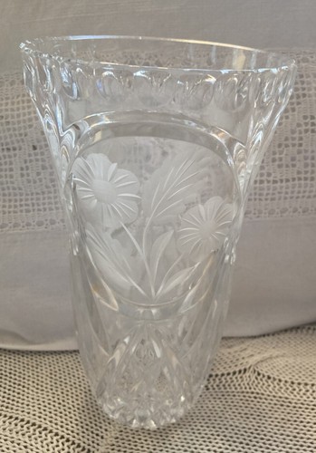 Vintage bleikristall vase - vintage,