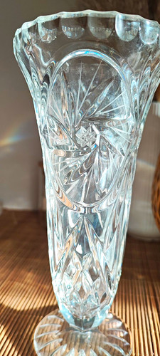 Vintage bleikristall kelchvase - bleikristall,